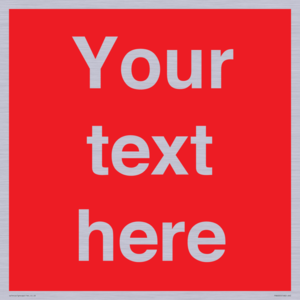 Custom Prohibition: Blank (red) sign